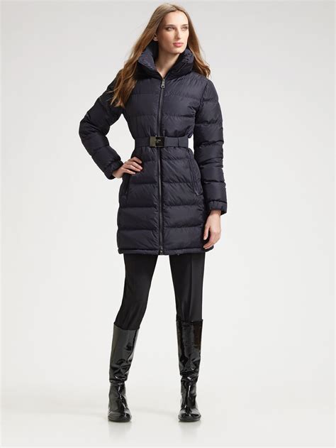 prada coat buy|prada women's down coat.